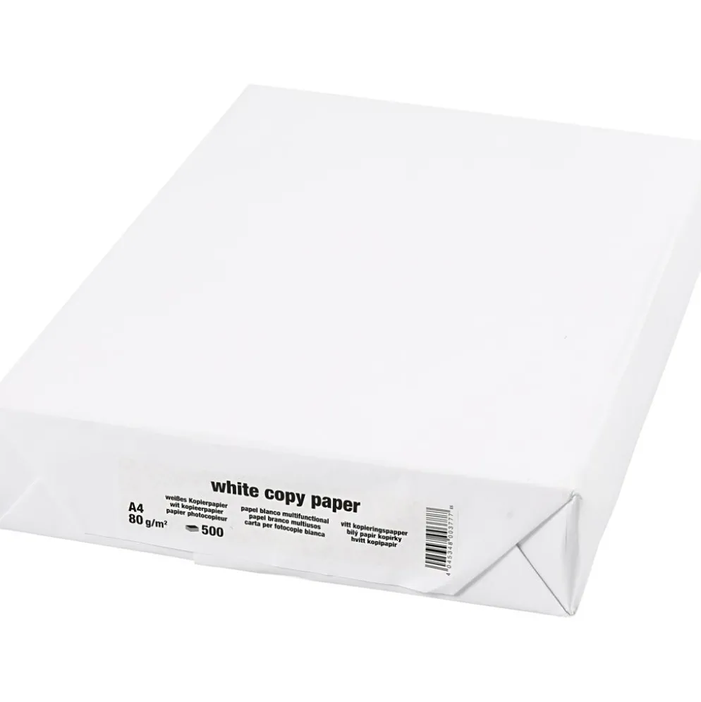 Ritpapper, A4, ark 210x297 mm, 80 g, vit, 500 ark/ 1 förp.