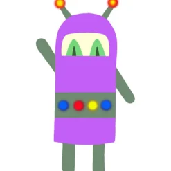 Robot, H: 22,5-24 cm, B: 15-16 cm, 230 g, vit, 16 st./ 1 förp.