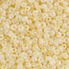 Rocaillepärlor, Dia. 3 mm, stl. 8/0, Hålstl. 0,6-1,0 mm, elfenben, 500 g/ 1 förp.