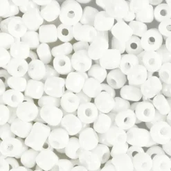 Rocaillepärlor, Dia. 4 mm, stl. 6/0, Hålstl. 0,9-1,2 mm, pärlemor, 500 g/ 1 förp.