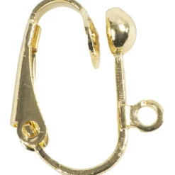 Öronclips, stl. 16,5x1,5x1,6 mm, guldfärgad, 40 st./ 1 förp.