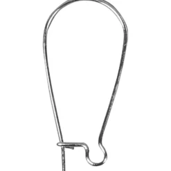 Öronkrokar, L: 25 mm, försilvrad, 30 st./ 1 förp.