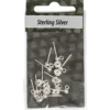 Öronstickare, L: 13 mm, silver, 10 st./ 1 förp.
