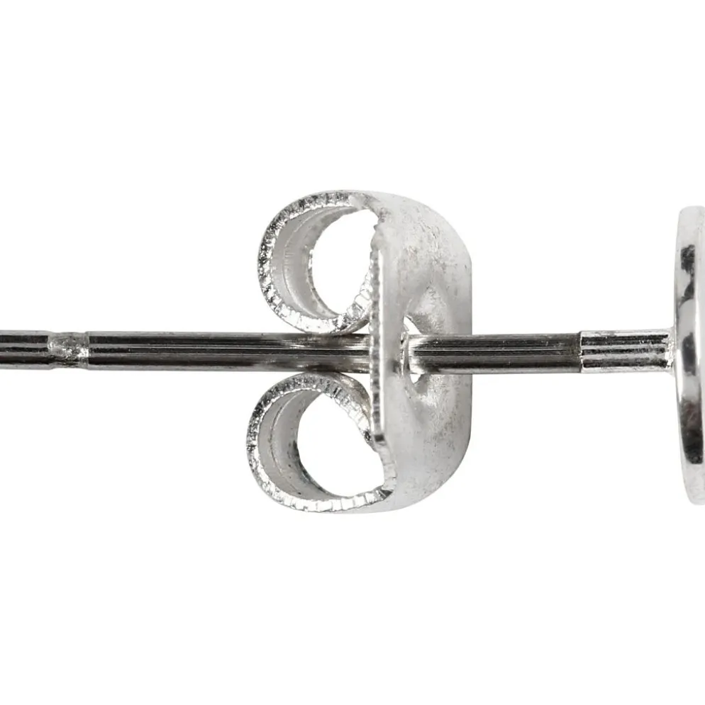 Öronstift, L: 13 mm, försilvrad, 100 st./ 1 förp.