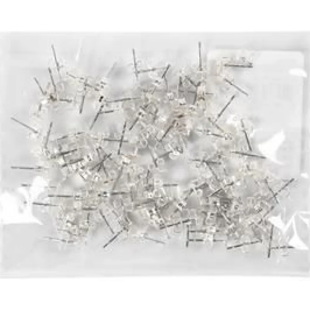 Öronstift, L: 13 mm, försilvrad, 100 st./ 1 förp.