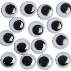 Rörliga Ögon, ej självhäftande, Dia. 8 mm, 40 st./ 1 förp.