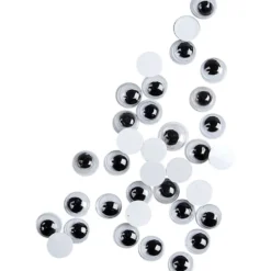 Rörliga Ögon, ej självhäftande, Dia. 6 mm, 1000 st./ 1 förp.