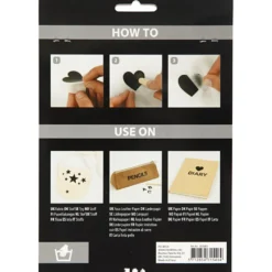 Rub-on Stickers, stjärnor, ark 12,2x15,3 cm, 1 förp.