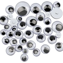 Rullögon, för påsömnad, sys på, Dia. 8-20 mm, 250 mix./ 1 förp.