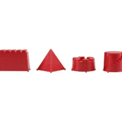 Sandformar, riddarborg, stl. 5,5-8,5 cm, 4 st./ 1 förp.