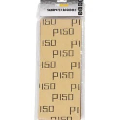 Sandpapper, 80+120+150, stl. 11,5x27,5 cm, 30 ark/ 1 förp.