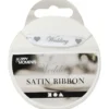 Satinband, B: 10 mm, vit, 8 m/ 1 rl.