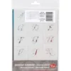 Schabloner, bokstäver och siffror, H: 20-30 mm, A5, ark 148x210 mm, 3 ark/ 1 förp.