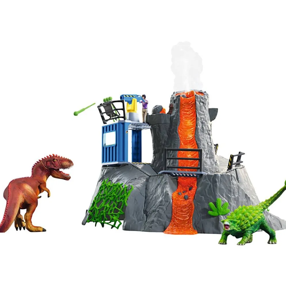 Schleich basläger för vulkanexpedition, 60 delar/ 1 förp.