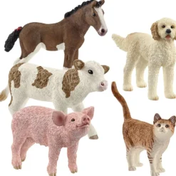 Schleich Bondgårdsdjur, H: 4,5-8 cm, 5 st./ 1 förp.