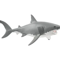 Schleich havsdjur, Stor vithaj, stl. 18x6,5x8,1 cm, 1 st.
