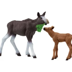 Schleich Nordiskt djurliv, Älg med kalv, 1 förp.