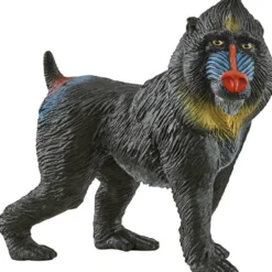 Schleich Nordiskt djurliv, Mandrill, stl. 3,4x9+5x2,8 cm, 1 st.