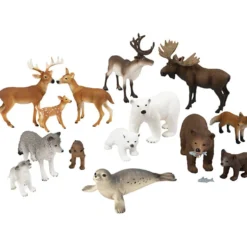 Schleich Nordiskt djurliv, stl. 7-19 cm, 14 delar/ 1 set