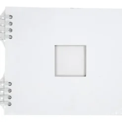 Scrapbok med spiral, stl. 20x20 cm, 250 g, vit, 1 st.