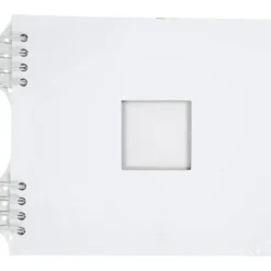 Scrapbok med spiral, stl. 20x20 cm, 250 g, vit, 1 st.
