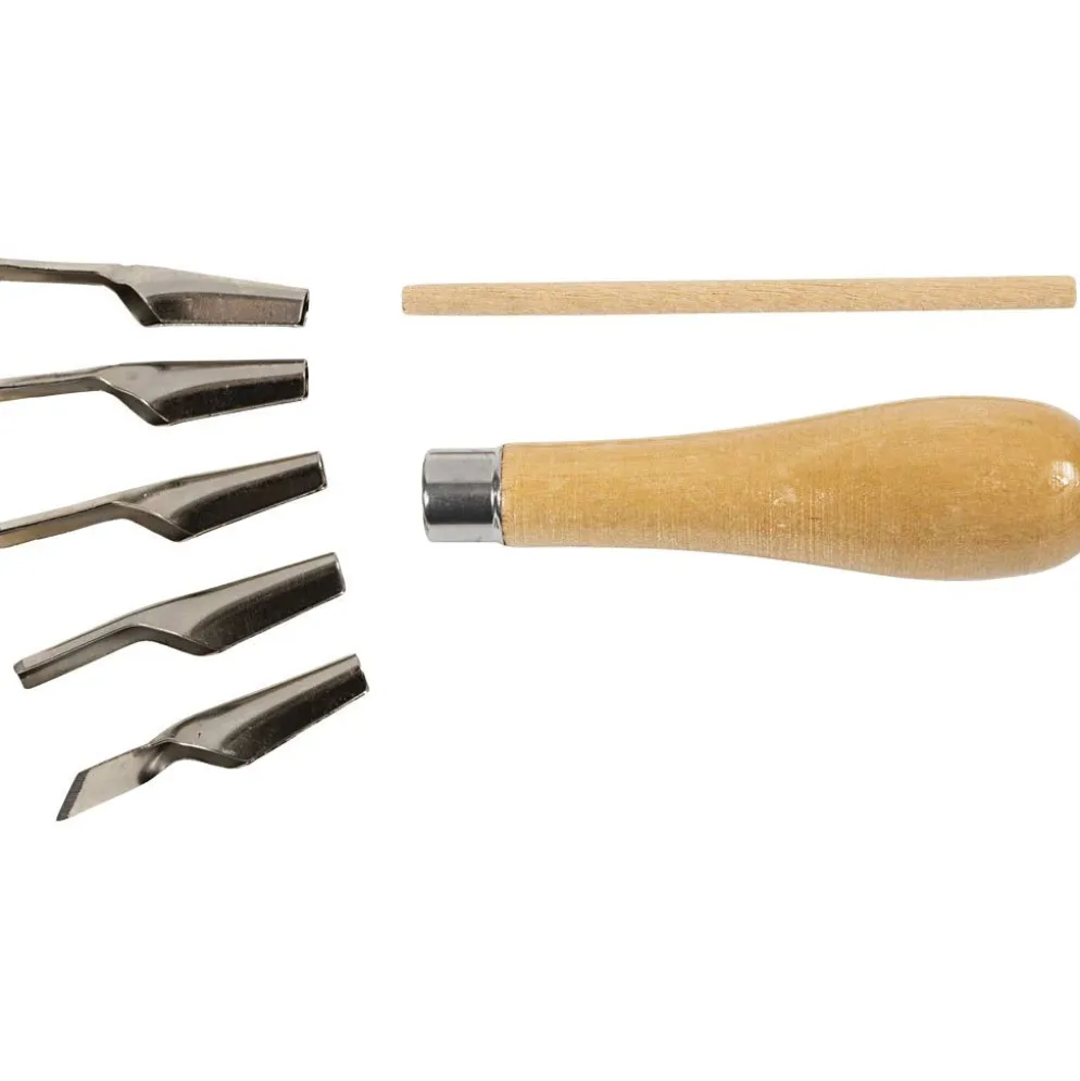 Set för linoleumtillskärning, 5 mix./ 1 set