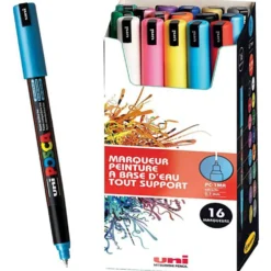 Set med Posca Markers, PC-1MR, nr. PC-1MR, mixade färger, 16 st./ 1 förp.