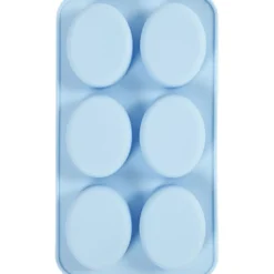 Silikonform, H: 2,4 cm, L: 7,7 cm, B: 6 cm, 6x100 ml, 1 st.