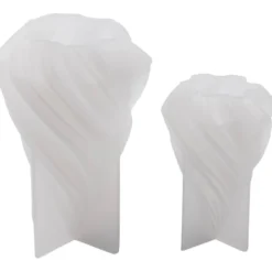 Silikonform, Julgranar, H: 8+11 cm, Dia. 5+7 cm, 2 st./ 1 förp.