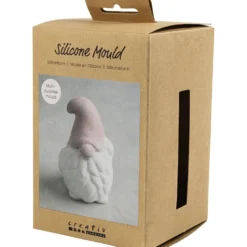 Silikonform, Jultomte, H: 10 cm, B: 6,5 cm, matt transparenta, 1 st./ 1 förp.