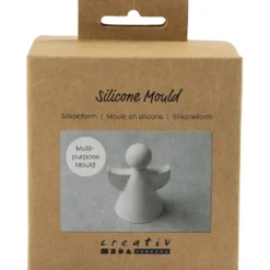 Silikonform, ängel, H: 9,5 cm, B: 7 cm, matt transparenta, 1 st./ 1 förp.