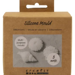 Silikonform, Sjöborre, snäcka, skal, H: 1,5-2 cm, Dia. 3,5-6 cm, 3 st./ 1 förp.