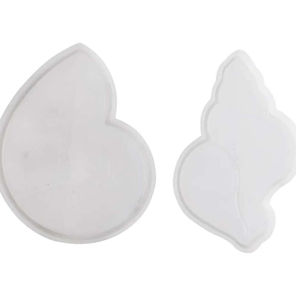 Silikonform, Snäcka, H: 0,6 cm, L: 12 cm, B: 8-9 cm, 2 st./ 1 förp.