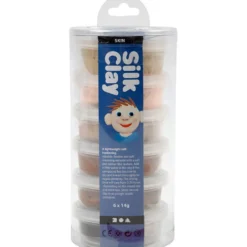 Silk Clay®, hudfärger, 6x14 g/ 1 förp.
