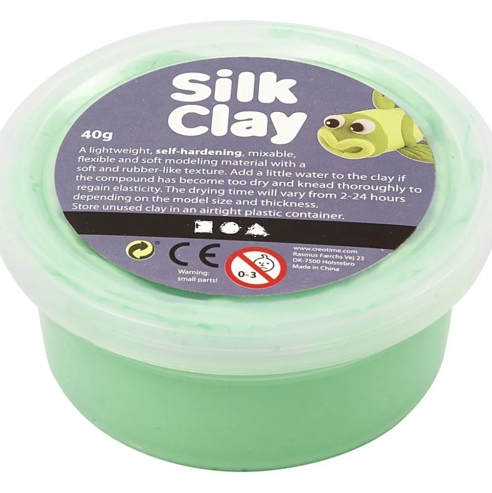 Silk Clay®, ljusgrön, 40 g/ 1 burk