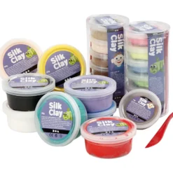 Silk Clay®, mixade färger, 22 burk/ 1 förp.