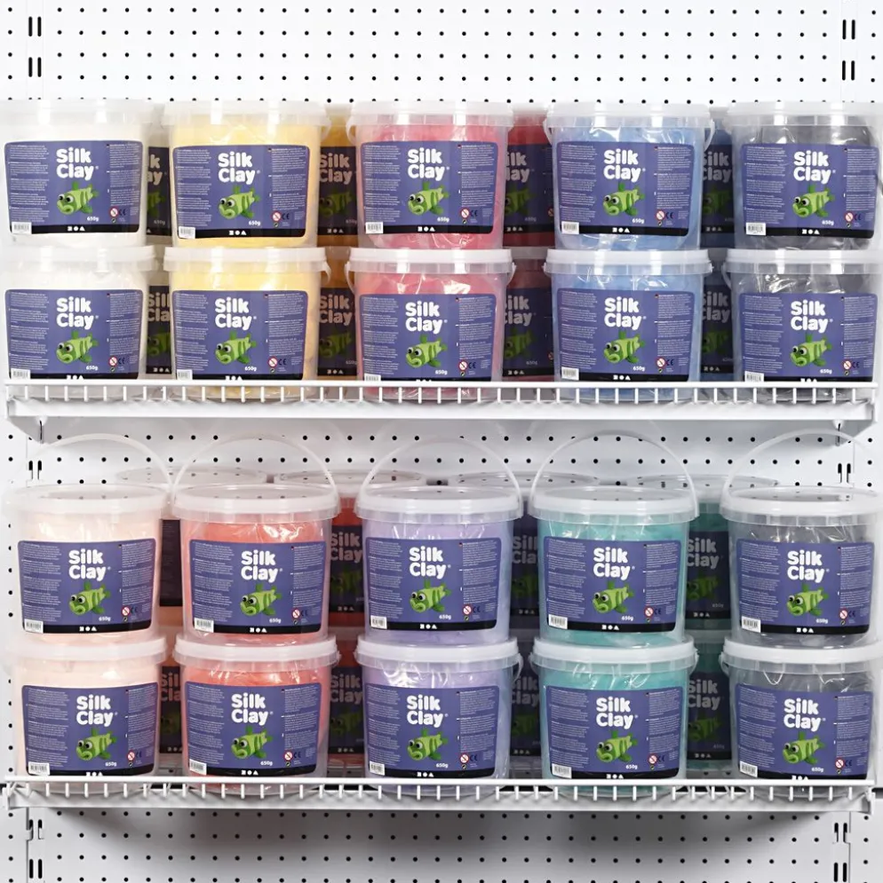 Silk Clay®, mixade färger, 10x650 g/ 1 förp.
