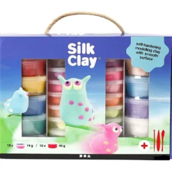 Silk Clay® Presentask, mixade färger, 1 set