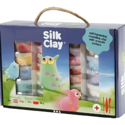 Silk Clay® Presentask, mixade färger, 1 set