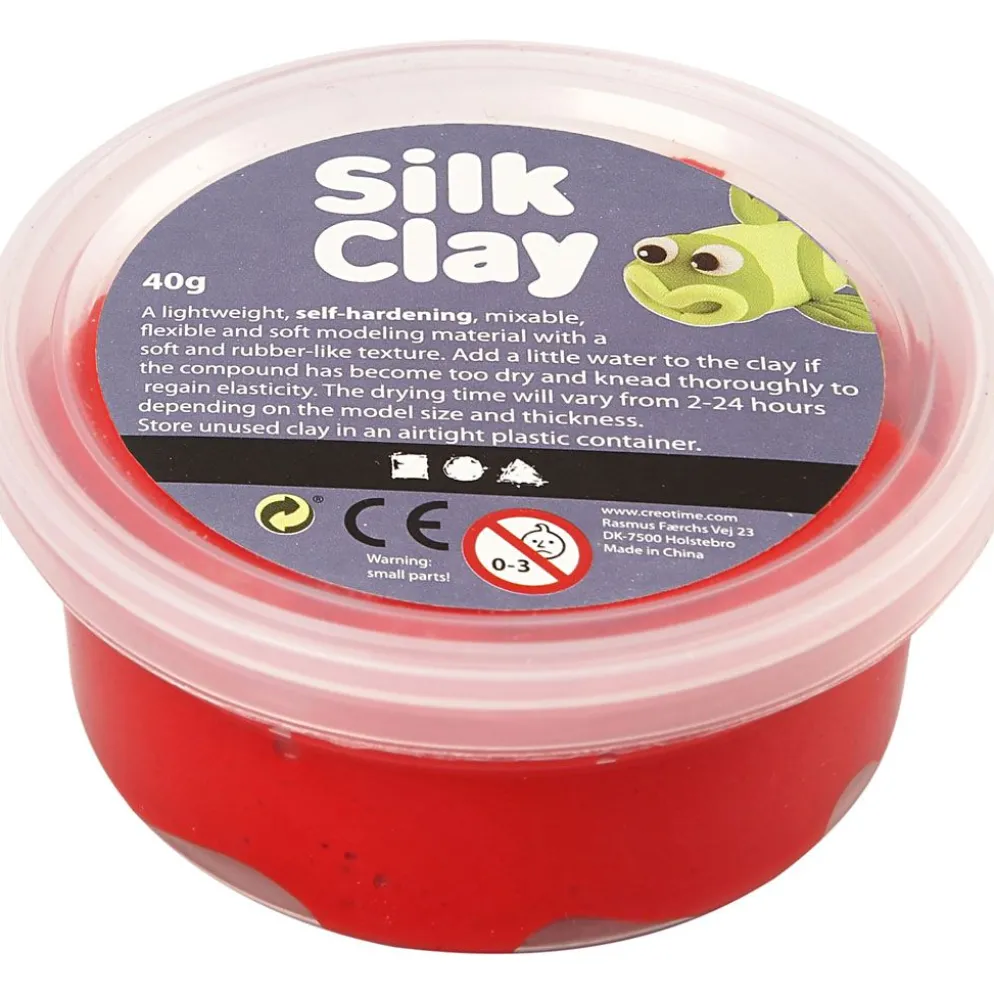 Silk Clay®, röd, 40 g/ 1 burk