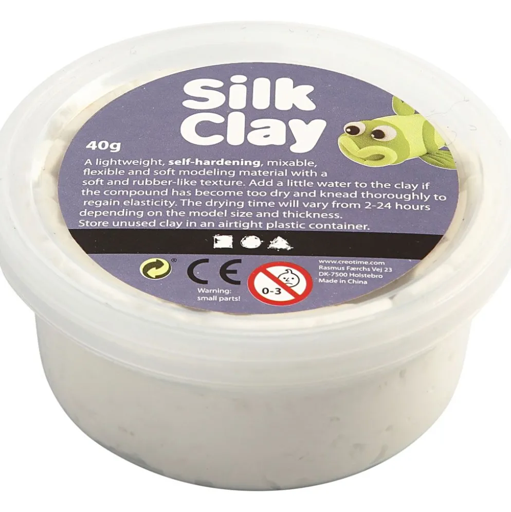 Silk Clay®, vit, 40 g/ 1 burk