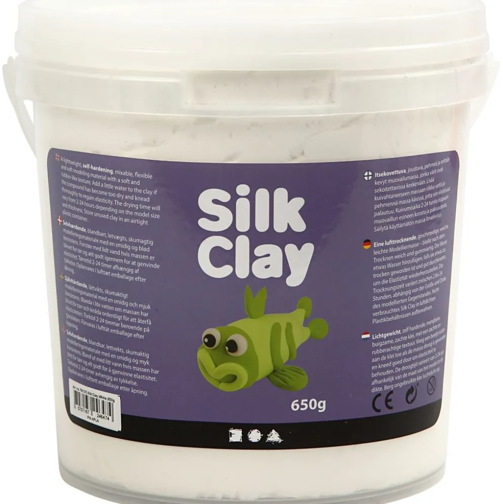 Silk Clay®, vit, 650 g/ 1 hink
