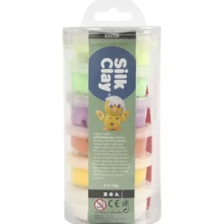Silk Clay®, vårfärger, 6x14 g/ 1 förp.