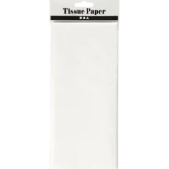 Silkespapper, ark 50x70 cm, 17 g, vit, 10 ark/ 1 förp.