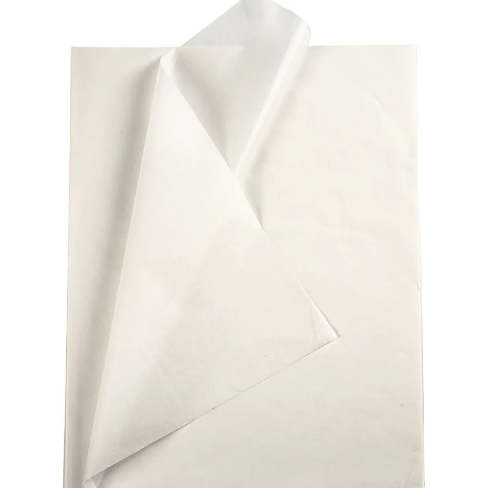 Silkespapper, ark 50x70 cm, 17 g, vit, 10 ark/ 1 förp.