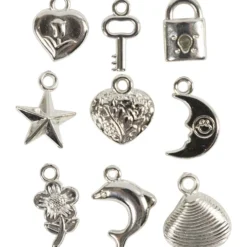 Silverberlocker, stl. 15-20 mm, Hålstl. 3 mm, ca. 200 st., 80 g/ 1 förp.