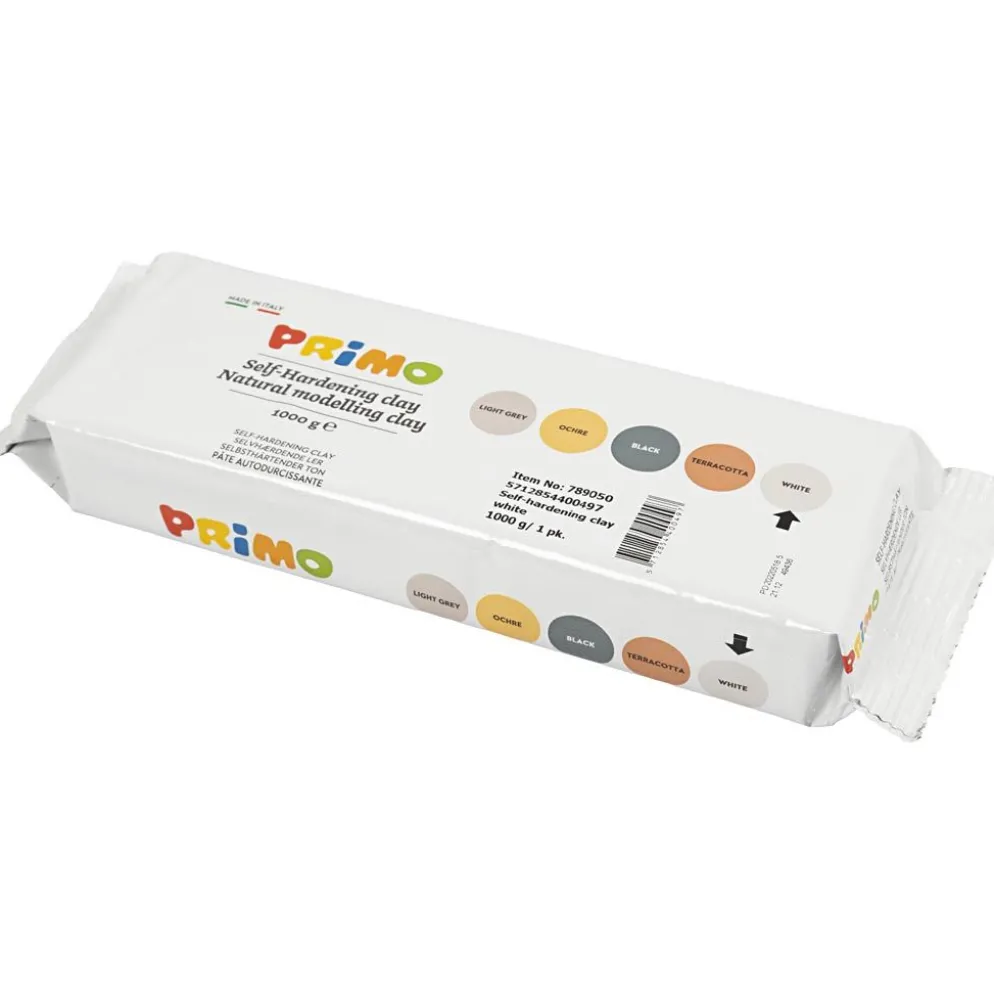 Självhärdande Lera, vit, 1000 g/ 1 förp.