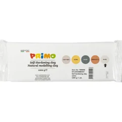 Självhärdande Lera, vit, 12x1000 g/ 1 förp.
