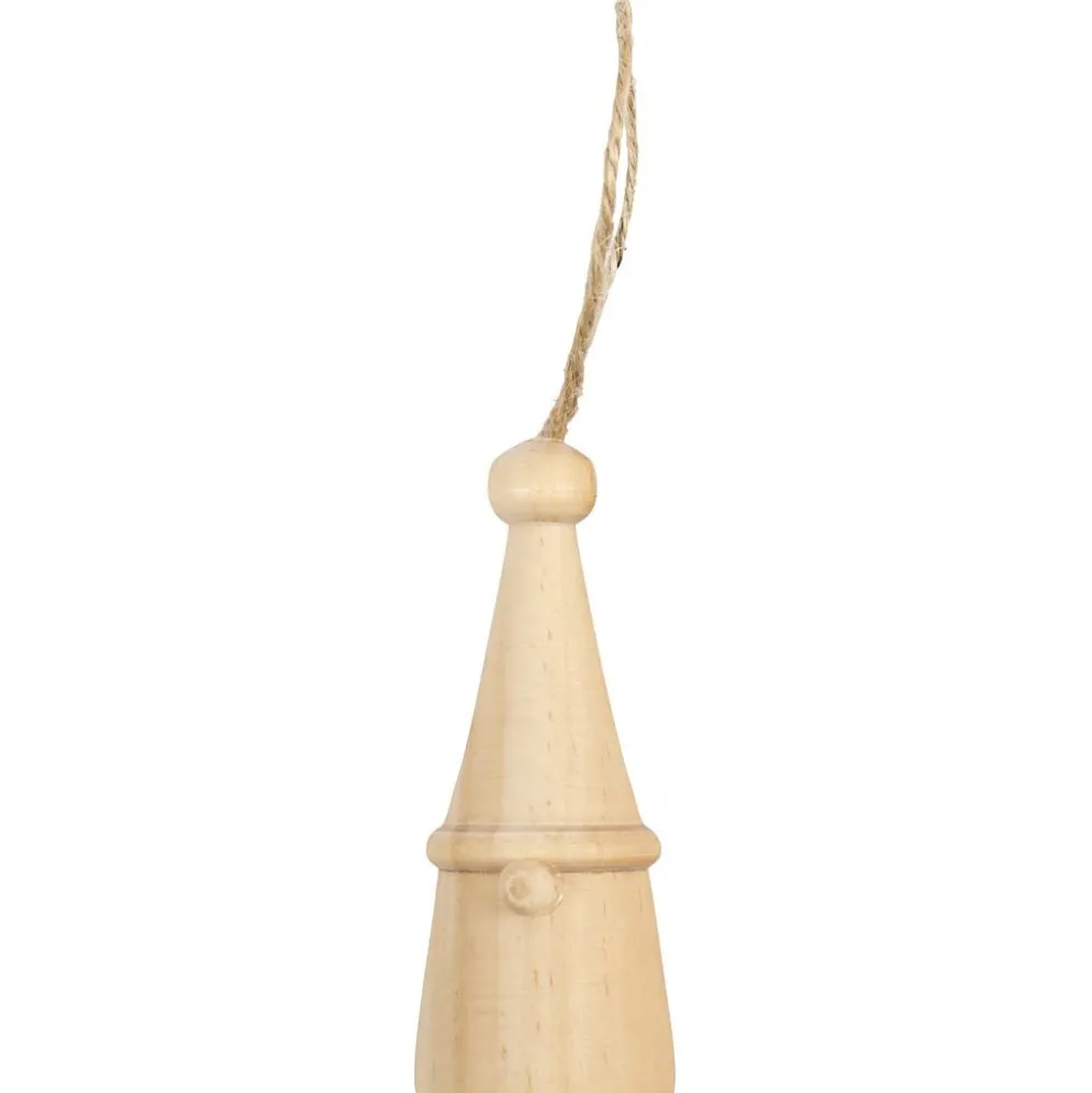Skandinavisk tomtenisse, H: 6 cm, Dia. 2,5 cm, 1 st.