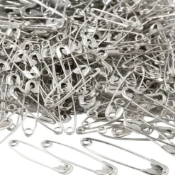 Säkerhetsnålar, L: 28+31+36 mm, tjocklek 0,7-0,8 mm, silver, 600 st./ 1 förp.